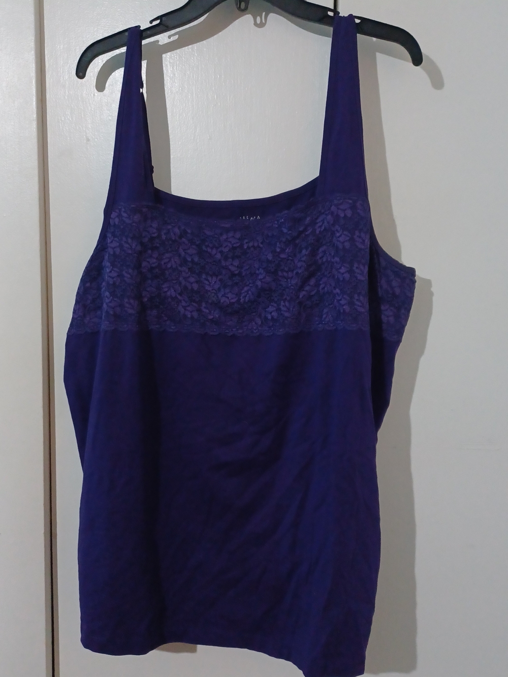 Athleta Purple Lace-Trim Camisole Tank